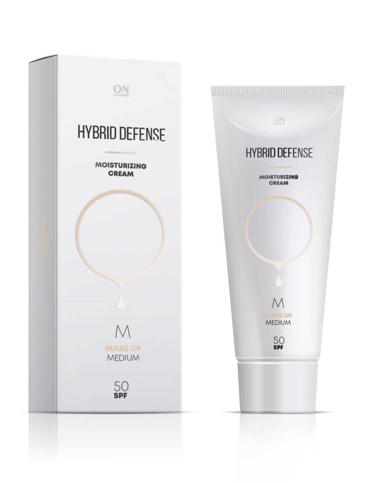 קרם לחות היברידי SPF-50 מדיום | Hybrid Defense MEDIUM SPF-50 80 ml